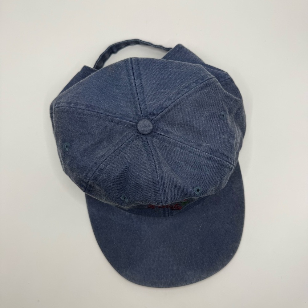 Vtg zkapz "North Of Sixty" Grayling Fis Blue Denim Hat One Size Baseball Cap Hat - Picture 6 of 8